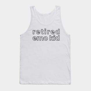 Retired emo (font) Tank Top